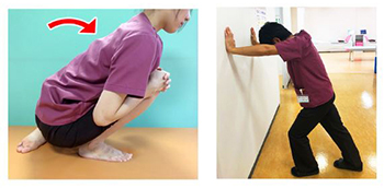 アキレス腱のストレッチ